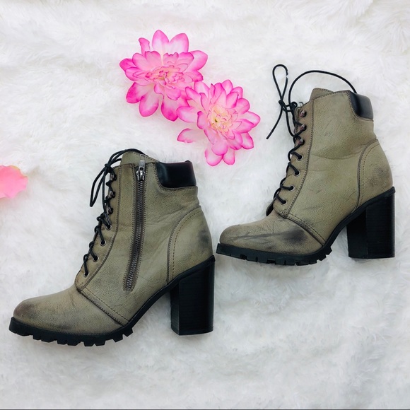 Maurices Shoes - Maurice’s grey combat boots